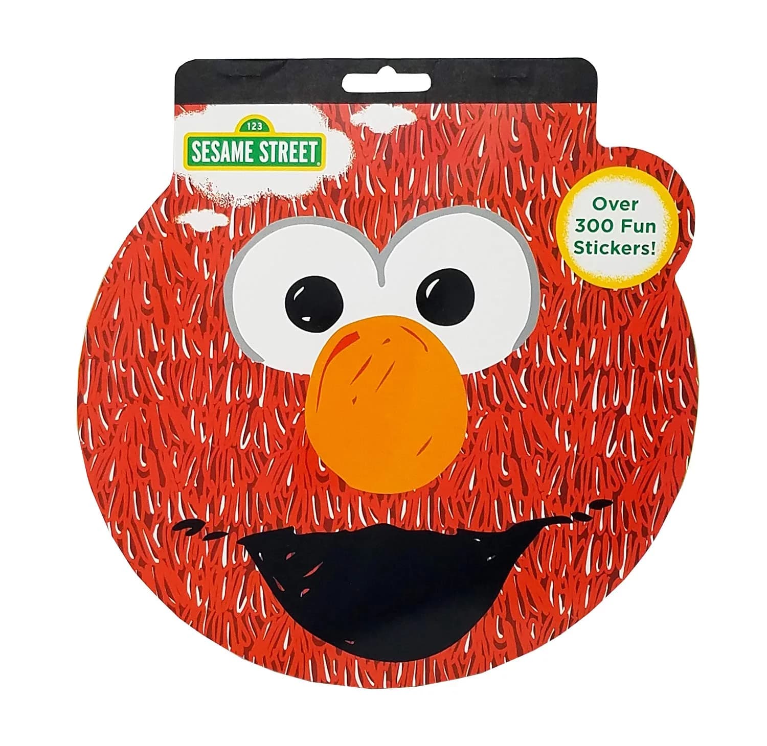 Sesame Street Shaped Sticker Book Elmo Over 300 Stickers 4 Sheets | Fun for Kids — Red