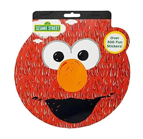 Sesame Street Shaped Sticker Book Elmo Over 300 Stickers 4 Sheets | Fun for Kids thumbnail 1