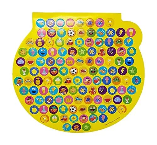 Sesame Street Shaped Sticker Book Elmo Over 300 Stickers 4 Sheets | Fun for Kids thumbnail 2