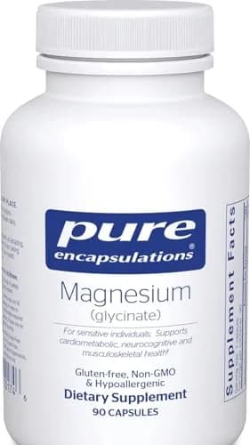 Pure Encapsulations Magnesium Glycinate 90 Capsules | Supports Sleep, Stress Relief, Heart Health, Nerves, Muscles, Metabolism thumbnail 1