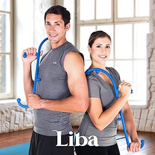 LiBa Deep Tissue Back Neck Massager Theracane with Trigger Point Tool for Pain Relief, Full Body Muscle Knots, 36.8cm (14.5") thumbnail 6