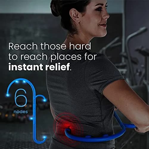 LiBa Deep Tissue Back Neck Massager Theracane with Trigger Point Tool for Pain Relief, Full Body Muscle Knots, 36.8cm (14.5") thumbnail 3
