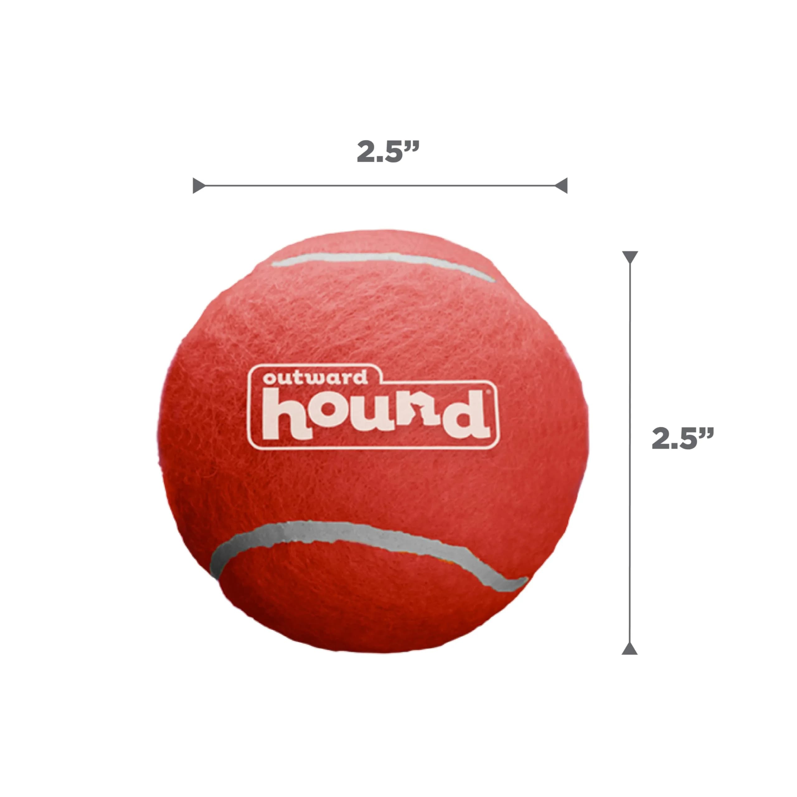 Outward Hound Squeaker Ballz Tennis Ball Dog Toy, Medium 2.5" (6.4 cm) 4-Pack | Durable Fetch & Training Toy for Dogs Under 50 lbs - view 6