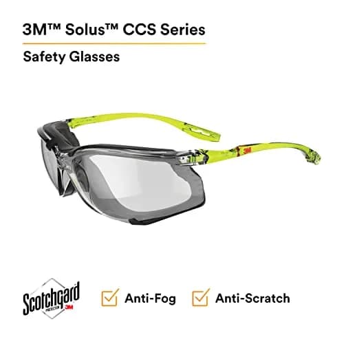 3M Solus CCS Safety Glasses with Anti-Fog Gasket and Gray Lens | 1 Pair (0.045 kg) thumbnail 2