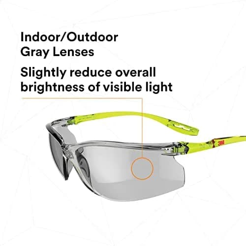 3M Solus CCS Series Safety Glasses with Anti-Fog Coating, Gray I/O Lens, 1 Pair | ANSI Z87 Certified UV Protection thumbnail 5