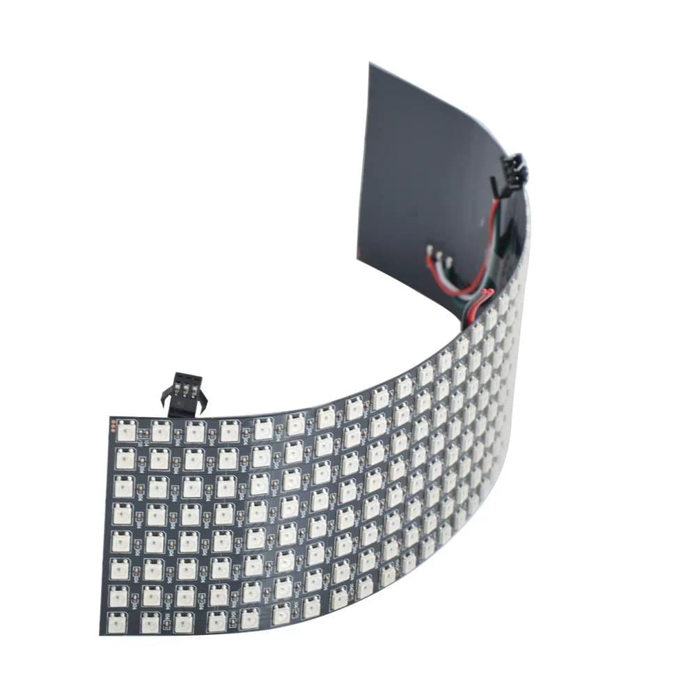 WESIRI 8x32 LED Matrix 256 Pixels WS2812B Full Color Panel | Individually Addressable, Flexible, DC5V — 8x32 Pixels