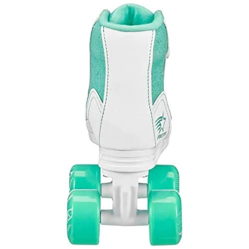Roller Derby Firestar Youth Girl's Quad Roller Skates, White/Mint, Size 01 | Comfortable & Stylish for Kids thumbnail 4
