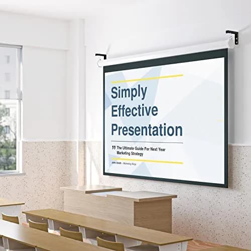 WALI Universal Projector Screen L-Brackets 6 Inch Adjustable Extension with Hook Kit | Black, 2-Pack, 66 lbs Capacity thumbnail 8