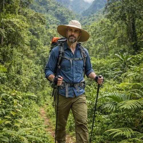 HUAMULAN Wide Brim Sun Hat 50cm (19.7 inch) Diameter | UPF 50+ Protection for Outdoor Travel thumbnail 8