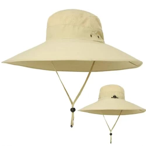 HUAMULAN Wide Brim Sun Hat 50cm (19.7 inch) Diameter | UPF 50+ Protection for Outdoor Travel thumbnail 2