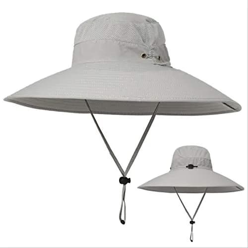 HUAMULAN Wide Brim Sun Hat 50cm (19.7 inch) Diameter | UPF 50+ Protection for Summer Travel thumbnail 2