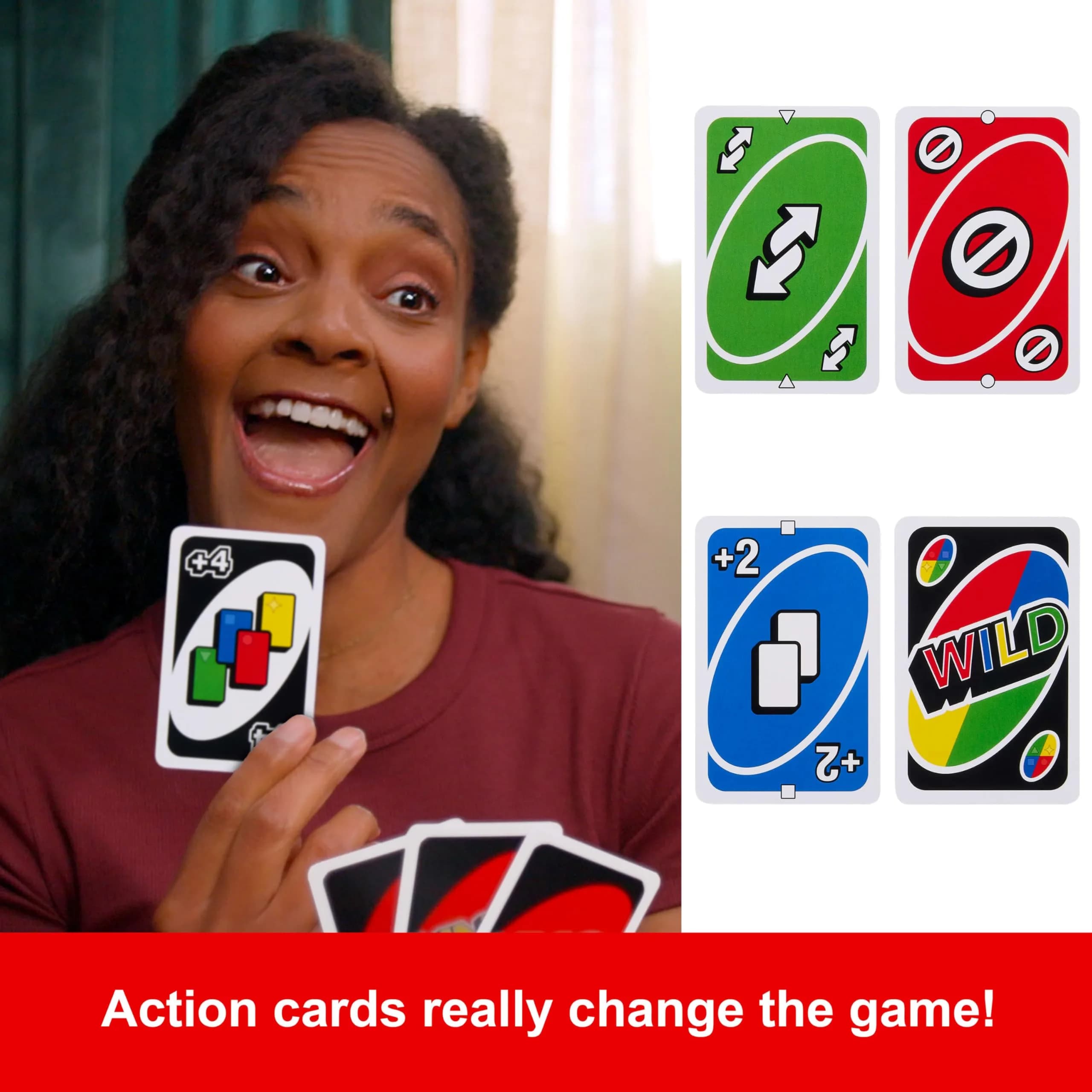 Mattel Games UNO Card Game for Kids & Family | 112 Cards, Multicolor - view 3