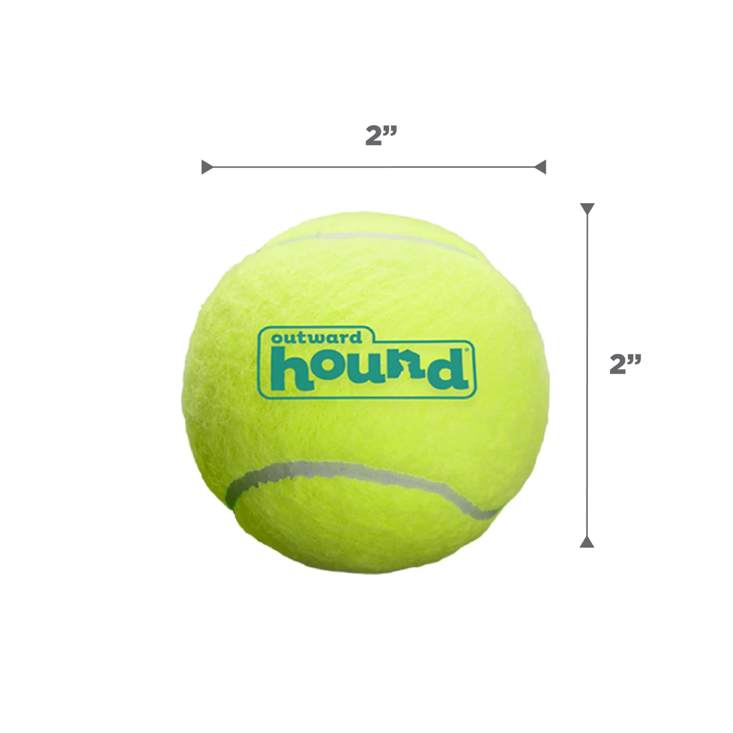 Outward Hound Squeaker Ballz Tennis Ball Dog Toy, Small 2" (5 cm) 4-Pack | Durable & Bouncy Fetch Toy for Dogs Under 25 lbs - view 6