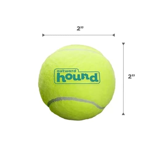 Outward Hound Squeaker Ballz Tennis Ball Dog Toy, Small 2" (5 cm) 4-Pack | Durable & Bouncy Fetch Toy for Dogs Under 25 lbs thumbnail 6
