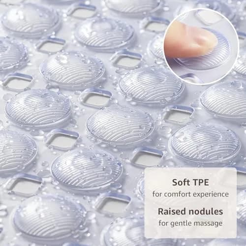 OTHWAY Non-Slip Bathtub Shower Mat 100cm x 40cm (35" x 16") | 198 Suction Cups for Secure Grip thumbnail 2