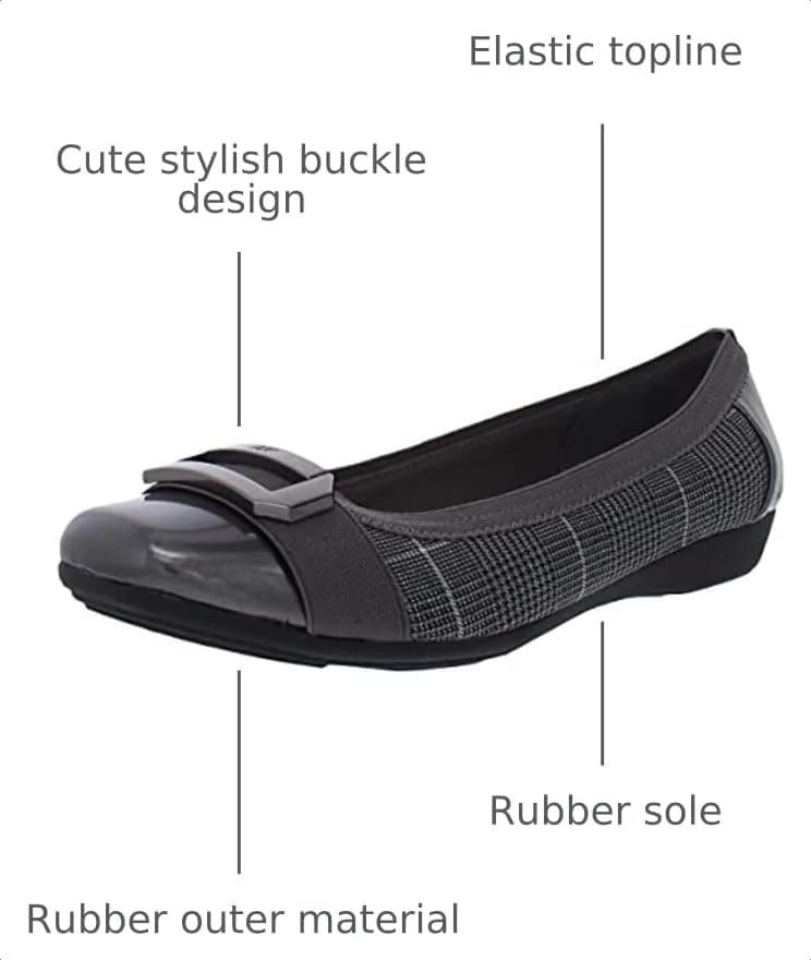 Anne Klein Womens Uplift Ballet Flats - Comfortable Slip-On Casual Shoes for Everyday Wear, Black, 10 thumbnail 3