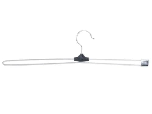 ROLLYWARE Premium Stainless Steel Push Clip Lockable Hangers for Clothes, Trousers, Sarees, Skirts Wardrobe (Large 10 Pack, Silver) thumbnail 7