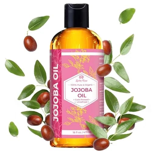 Leven Rose Pure Jojoba Oil 473ml (16 Fl Oz) | Natural Unrefined Moisturizer for Skin, Hair & Nails thumbnail 1