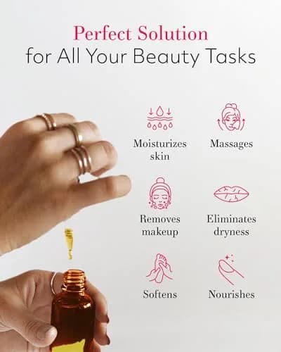 Leven Rose Pure Jojoba Oil 473ml (16 Fl Oz) | Natural Unrefined Moisturizer for Skin, Hair & Nails thumbnail 3
