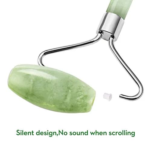 LDREAMAM Jade Roller and Gua Sha Set | Natural Jade Stone Facial Massager Tool (3-Piece Set) thumbnail 3