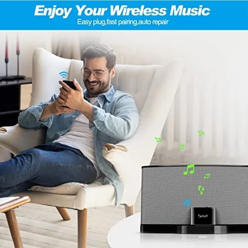 Smof 30 Pin Bluetooth Adapter Receiver | Wireless Audio for Bose SoundDock & More thumbnail 7