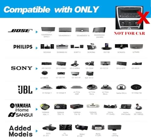 Smof 30 Pin Bluetooth Adapter Receiver | Wireless Audio for Bose SoundDock & More thumbnail 2