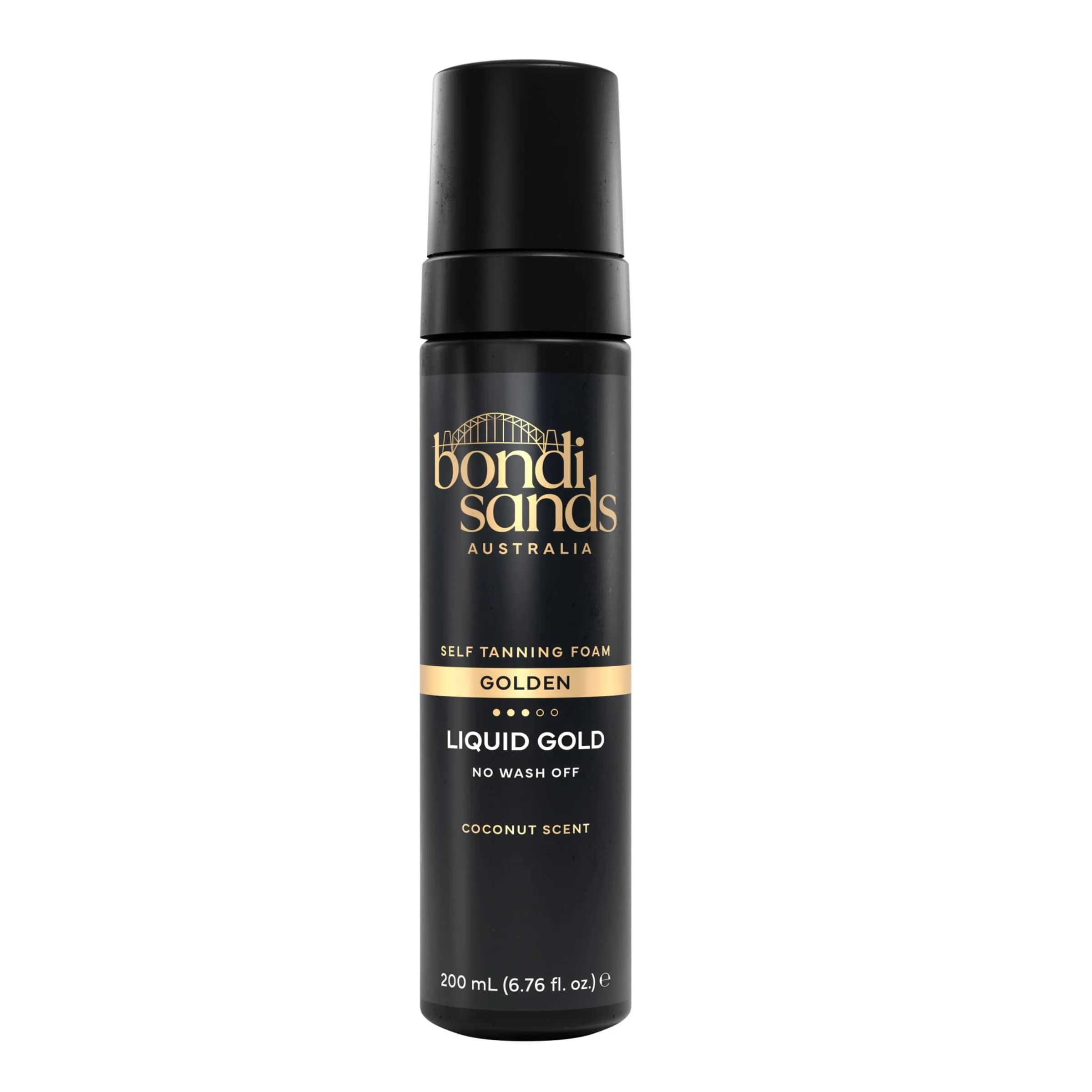 Bondi Sands Liquid Gold Self Tanning Foam 6.76 Fl Oz | Hydrating, Quick-Dry, Vegan, Coconut Scent