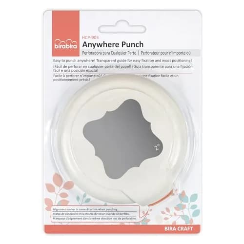 BiraBira Paper Craft Punch 2" x 2" Bracket Magnetic, for Scrapbooking & Cards, 3 7/8" x 3 1/2" x 3" | Precise Window Cutter thumbnail 8