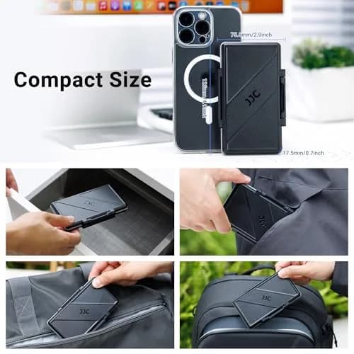 Kiorafoto 4-Slot M.2 NVMe SSD Case 130mm (5.1in) | Water-Resistant & Anti-Shock Protective Wallet Organizer thumbnail 5