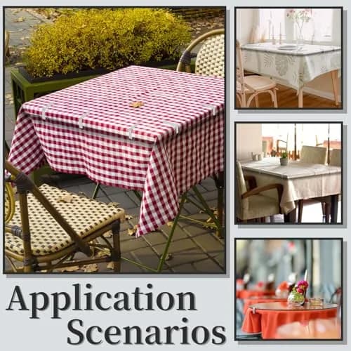 T-Antrix 12 Pack Stainless Steel Tablecloth Clips | Firmly Hold Up to 1.7" Thick Tables thumbnail 6