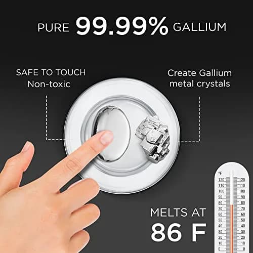 Gallant Metals 99.99% Pure Gallium Metal 50 Grams (1.76 oz) | Melts in Your Hand thumbnail 3