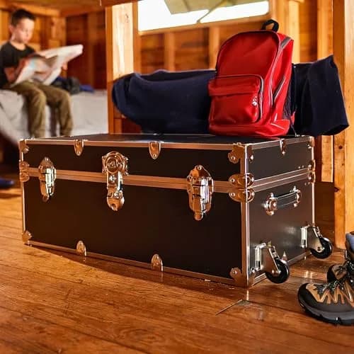Rhino Trunk & Case Classic XL Storage Trunk with Wheels | Heavy-Duty, Water-Resistant, 165 Qt Capacity, Made in USA thumbnail 5