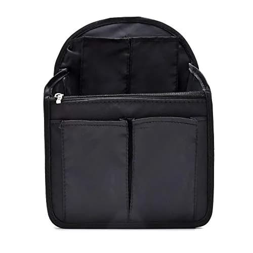HOYOFO Mini Backpack Organizer Insert Black 19.5cm (7.7") x 11cm (4.3") x 27cm (10.6") | Waterproof Nylon Caddy for Small Backpacks thumbnail 1