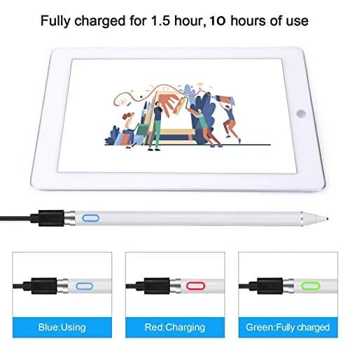 NVOPERANG Rechargeable Stylus Pen 1.5mm Fine Point | Precision Digital Active Stylus for iPads and Tablets thumbnail 5