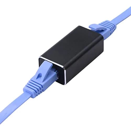SinLoon RJ45 LAN Coupler Adapter with Surge Protection 10Gbps | Gigabit Ethernet Extender Connector for Cat7 Cat6 Cat5e Female to Female (Black) thumbnail 5
