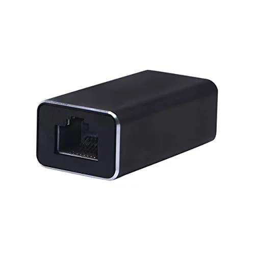 SinLoon RJ45 LAN Coupler Adapter with Surge Protection 10Gbps | Gigabit Ethernet Extender Connector for Cat7 Cat6 Cat5e Female to Female (Black) thumbnail 1