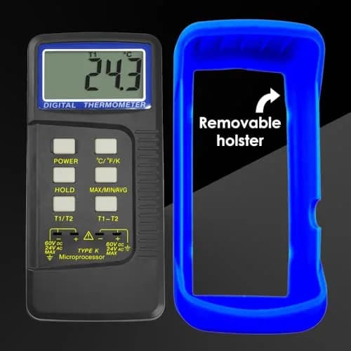 Gain Express Dual Channel K-Type Thermocouple Thermometer -50~1300°C (-58~2372°F) | HVAC Temperature Meter with 4 Probes thumbnail 9