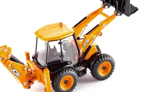 Siku JCB 4CX Backhoe Loader 1:50 Scale Metal/Plastic Yellow | Functional Diecast Toy for Collectors and Kids thumbnail 2