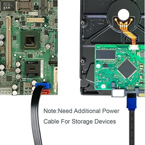 BENFEI SATA Cable III 18 Inch Blue | 6Gbps Data Transfer with Locking Latch thumbnail 6