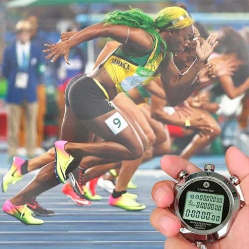 Rolilink Digital Stopwatch Timer 0.01s, Metal 10 Lap Memory, Large Display, Alarm for Sports & Marathon thumbnail 8