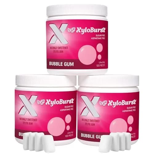 Xyloburst Chewing Gum | Sugar Free, Gluten Free, Keto Friendly | 3x100 Pieces | Oral Health Support - main product image