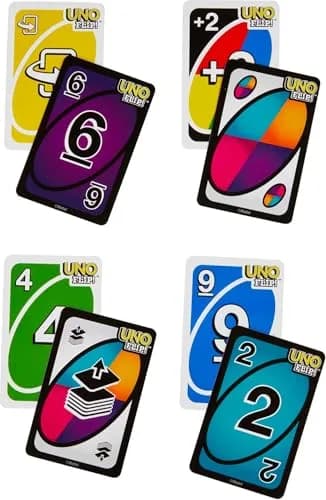 Mattel Games UNO FLIP! Card Game with Storage Tin | Color Blind Accessible Deck for Kids & Adults (112 Cards) thumbnail 3