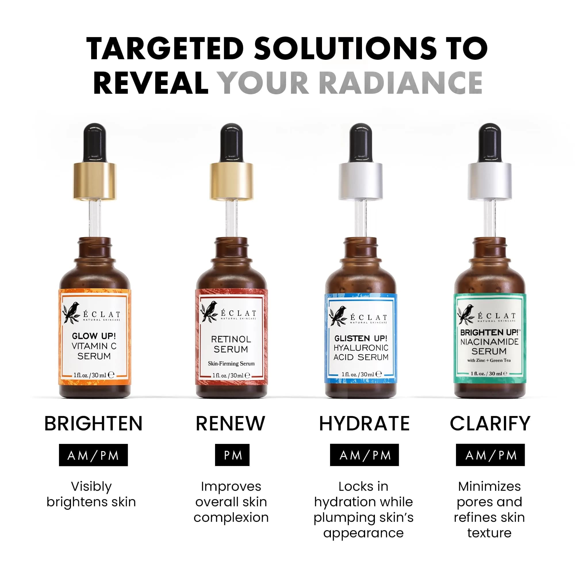 Eclat Skincare Hydrating Hyaluronic Acid Serum 30ml (1 Fl Oz) | Plumps & Smoothes Dry Skin - view 5