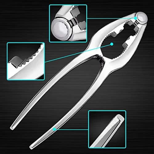 KXCOFTXI 13-Piece Crab Leg Cracker Set with Portable Bag | Heavy Duty Zinc Alloy & Stainless Steel Tools thumbnail 3