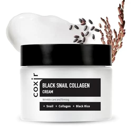 coxir Black Snail Collagen Cream 50ml (1.69 Fl Oz) | Anti-Wrinkle & Hydrating Face Moisturizer thumbnail 1