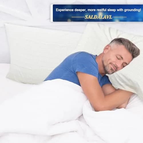 saldalavl Silver Fiber Flat Sheet 69cm x 132cm (27x52 Inch) | Organic Cotton Earthing Mat for Better Sleep thumbnail 5