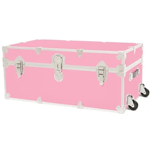 Rhino Classic XL Storage Trunk with Wheels | Heavy-Duty Footlocker for Camp & Dorm thumbnail 1