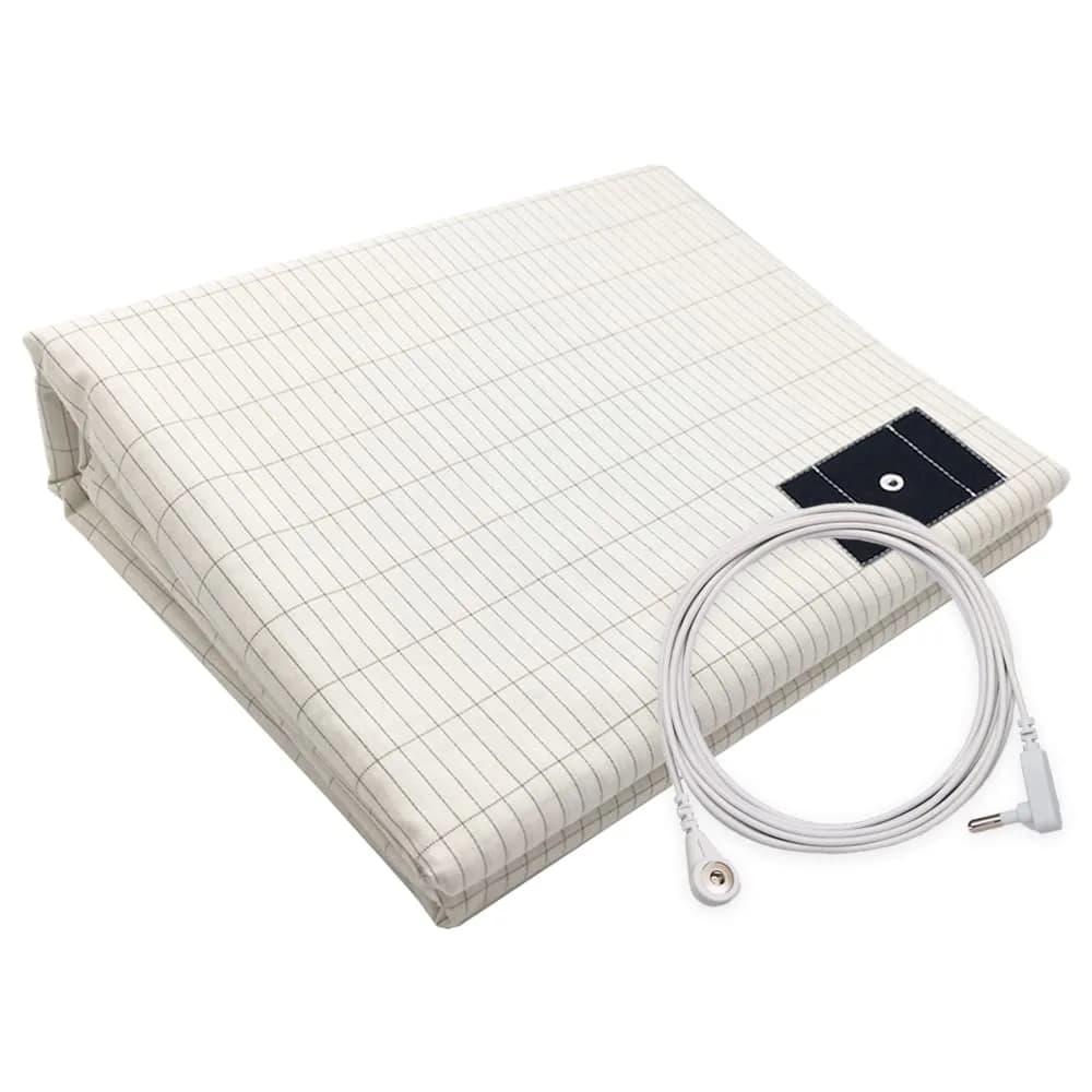 saldalavl Conductive Grounding Sheet Twin XL | Organic Cotton Earthing for Better Sleep (39x80in) — 39x80 Inch