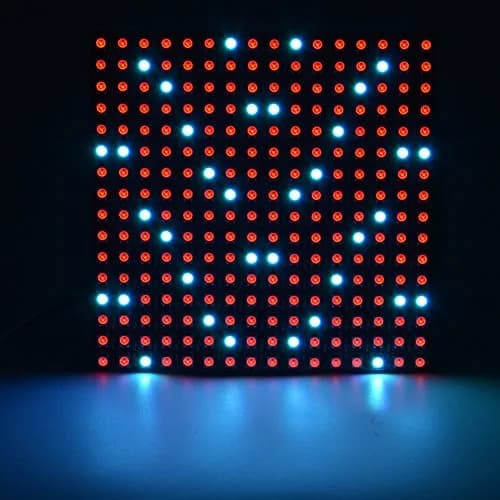 WESIRI 16x16 LED Matrix 256 Pixels WS2812B Full Color Panel | Individually Addressable, Flexible, DC5V thumbnail 4