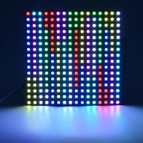 WESIRI 16x16 LED Matrix 256 Pixels WS2812B Full Color Panel | Individually Addressable, Flexible, DC5V thumbnail 7